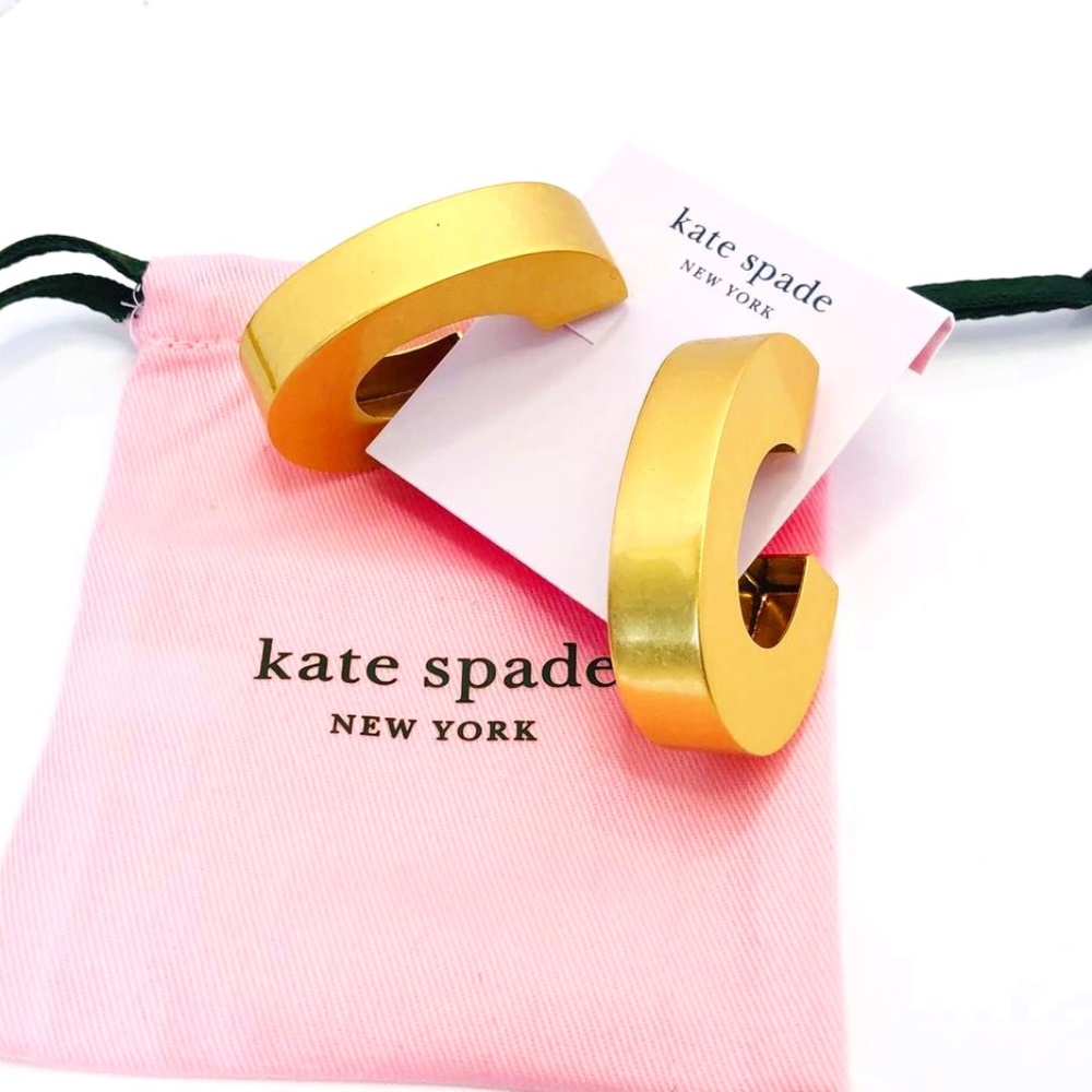 NEW Kate Spade Urban Jungle Vintage Gold Statement Earrings